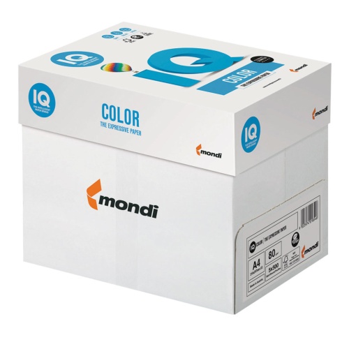 Бумага цветная для принтера IQ Color А4, 80 г/м2, 500 листов, светло-голубая, BL29 фото 5